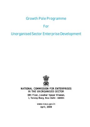 Growth Pole Programme for Unorganised Sector Enterprise Development
